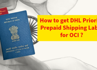how to get DHL Prepaid priority shipping label for OCI in netherlands
